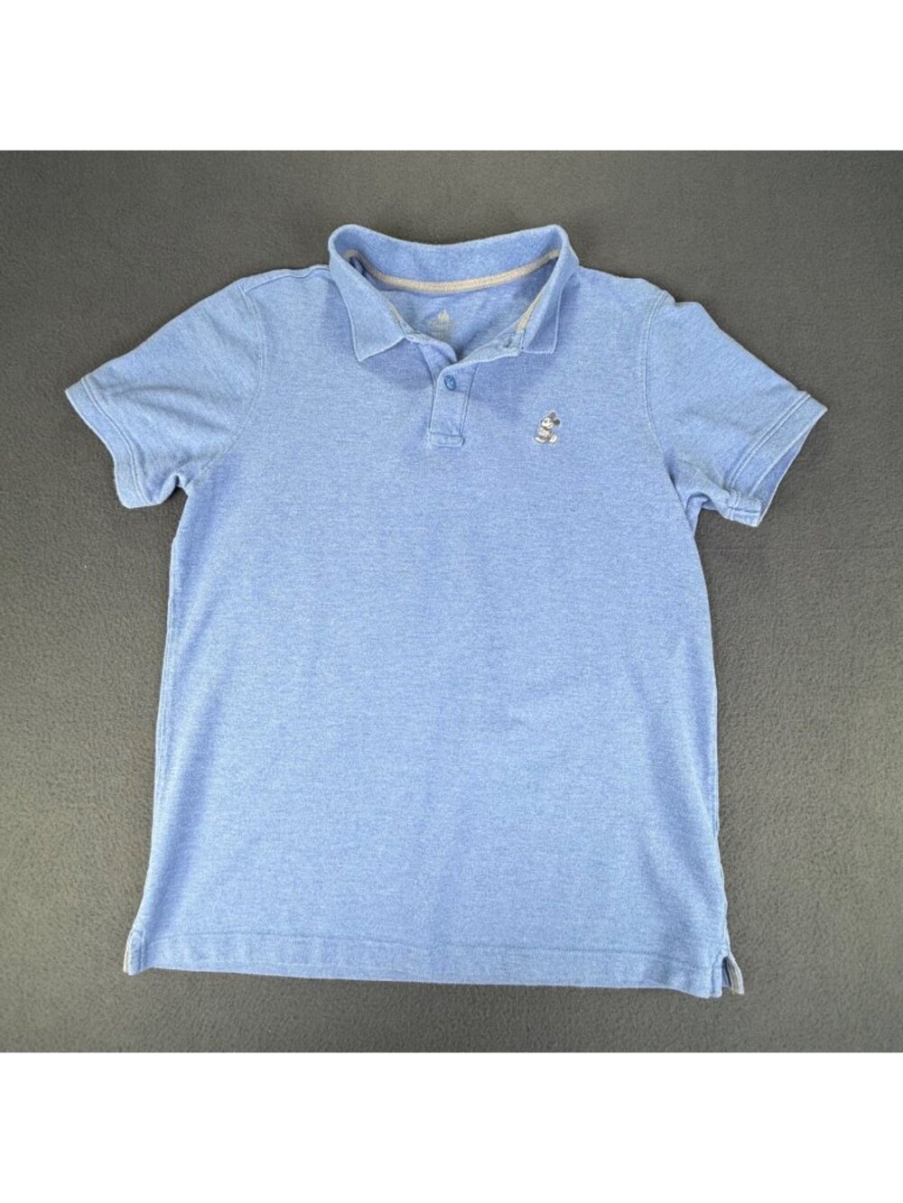 Disney Parks Men's Med Blue Cotton Relax Fit Short Sleeve Mickey Mouse Polo